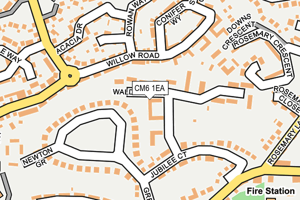 CM6 1EA map - OS OpenMap – Local (Ordnance Survey)
