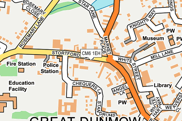 CM6 1EH map - OS OpenMap – Local (Ordnance Survey)