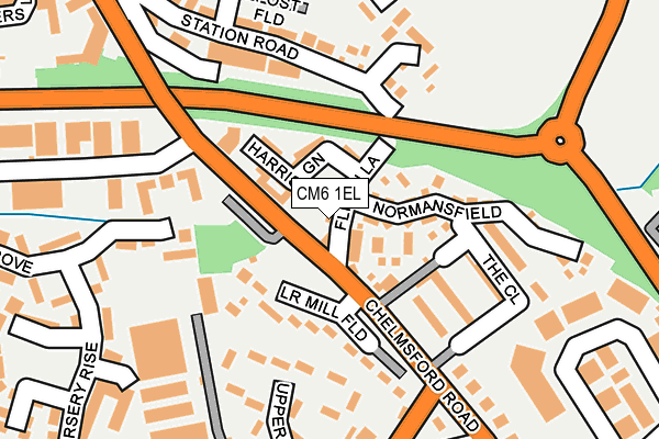 CM6 1EL map - OS OpenMap – Local (Ordnance Survey)