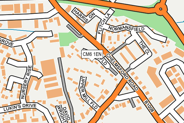 CM6 1EN map - OS OpenMap – Local (Ordnance Survey)