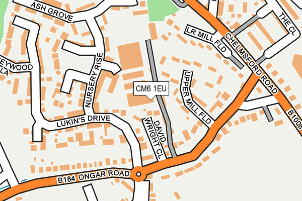 CM6 1EU map - OS OpenMap – Local (Ordnance Survey)
