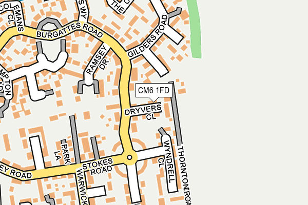 CM6 1FD map - OS OpenMap – Local (Ordnance Survey)