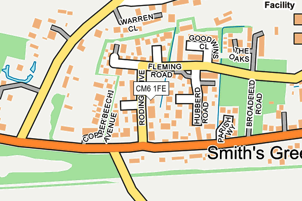 CM6 1FE map - OS OpenMap – Local (Ordnance Survey)