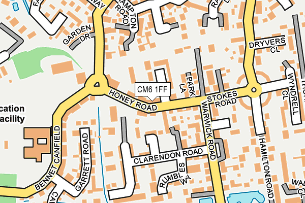 CM6 1FF map - OS OpenMap – Local (Ordnance Survey)