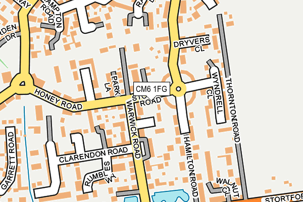 CM6 1FG map - OS OpenMap – Local (Ordnance Survey)