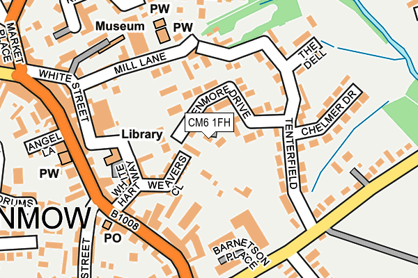 CM6 1FH map - OS OpenMap – Local (Ordnance Survey)