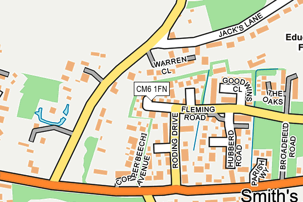 CM6 1FN map - OS OpenMap – Local (Ordnance Survey)