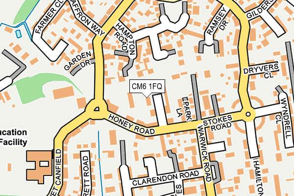 CM6 1FQ map - OS OpenMap – Local (Ordnance Survey)