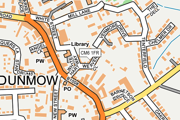 CM6 1FR map - OS OpenMap – Local (Ordnance Survey)