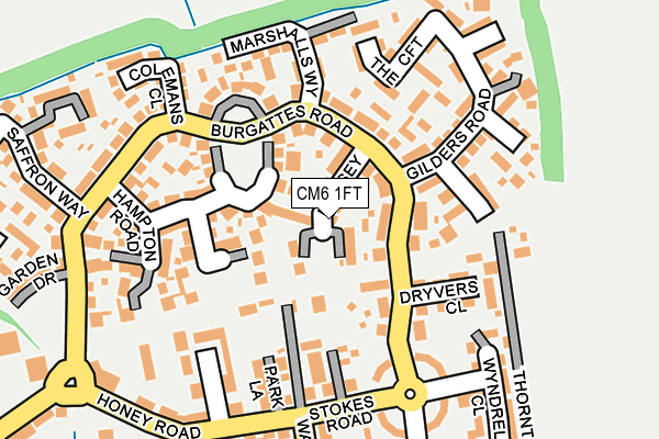 CM6 1FT map - OS OpenMap – Local (Ordnance Survey)