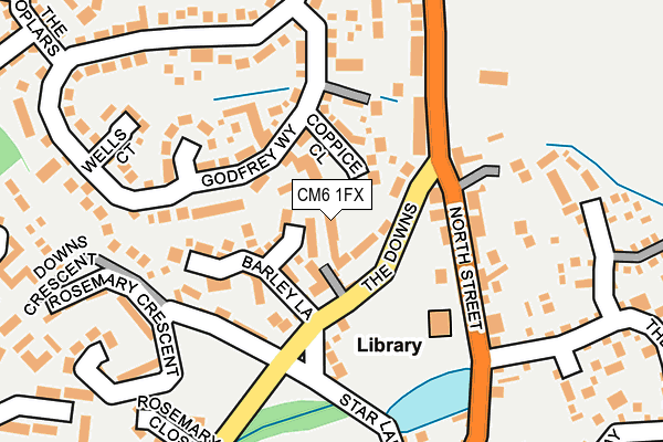 CM6 1FX map - OS OpenMap – Local (Ordnance Survey)