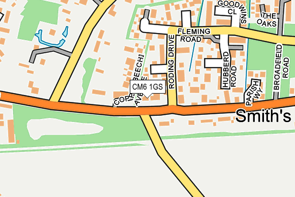 CM6 1GS map - OS OpenMap – Local (Ordnance Survey)