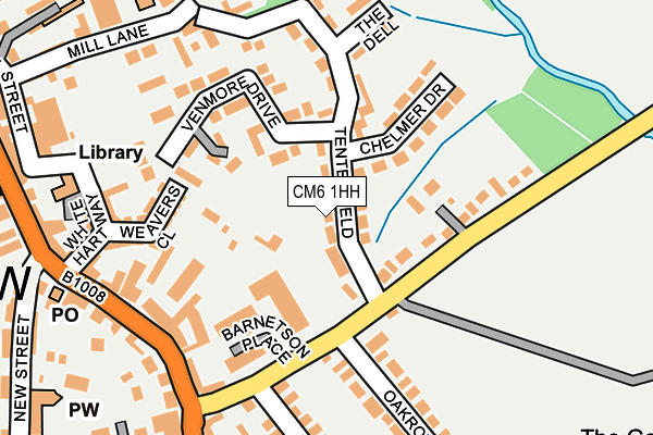 CM6 1HH map - OS OpenMap – Local (Ordnance Survey)