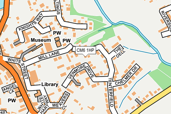 CM6 1HP map - OS OpenMap – Local (Ordnance Survey)