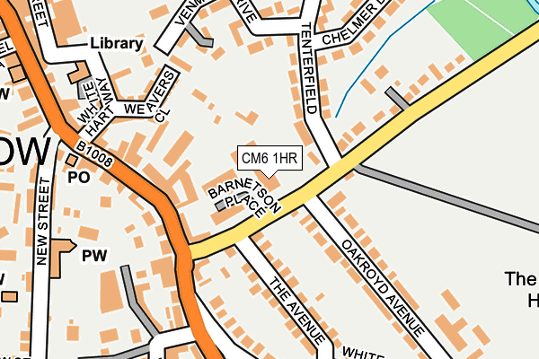 CM6 1HR map - OS OpenMap – Local (Ordnance Survey)