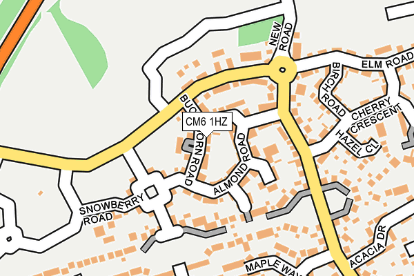 CM6 1HZ map - OS OpenMap – Local (Ordnance Survey)