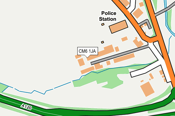 CM6 1JA map - OS OpenMap – Local (Ordnance Survey)