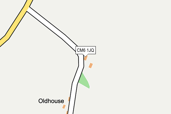CM6 1JQ map - OS OpenMap – Local (Ordnance Survey)