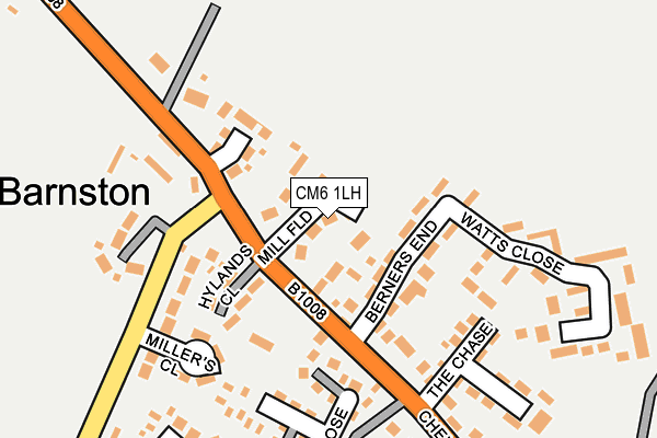 CM6 1LH map - OS OpenMap – Local (Ordnance Survey)