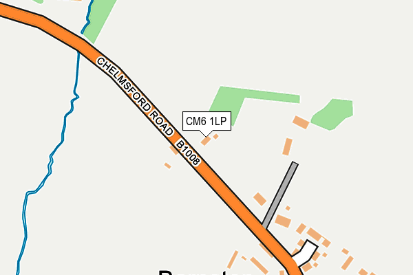CM6 1LP map - OS OpenMap – Local (Ordnance Survey)