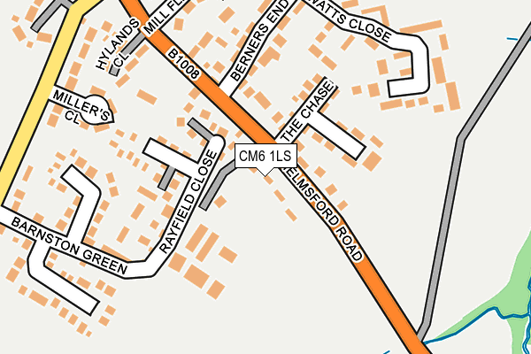 CM6 1LS map - OS OpenMap – Local (Ordnance Survey)