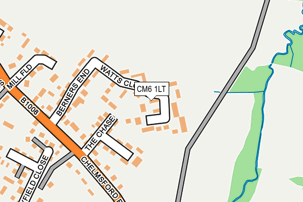 CM6 1LT map - OS OpenMap – Local (Ordnance Survey)