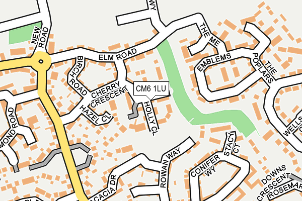 CM6 1LU map - OS OpenMap – Local (Ordnance Survey)