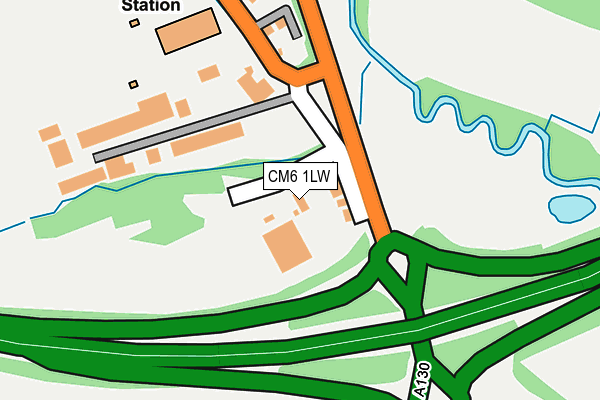 CM6 1LW map - OS OpenMap – Local (Ordnance Survey)