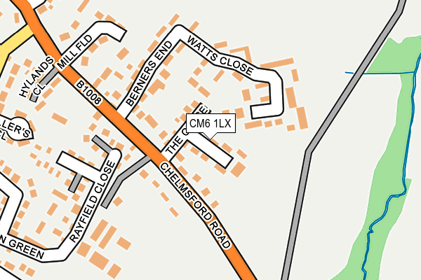 CM6 1LX map - OS OpenMap – Local (Ordnance Survey)