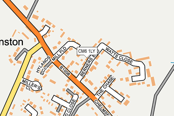 CM6 1LY map - OS OpenMap – Local (Ordnance Survey)