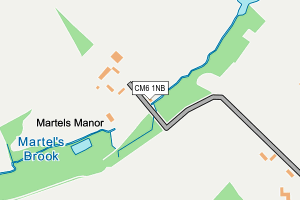 CM6 1NB map - OS OpenMap – Local (Ordnance Survey)