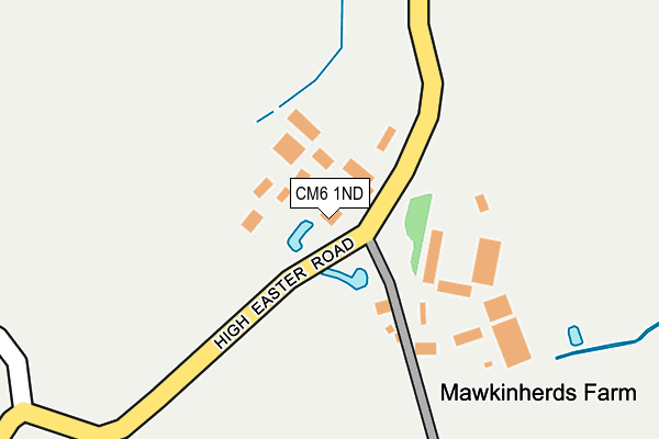 CM6 1ND map - OS OpenMap – Local (Ordnance Survey)