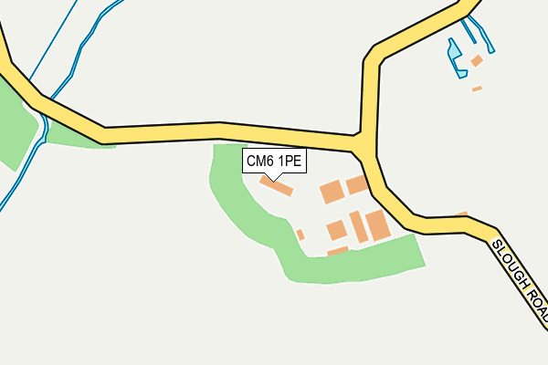 CM6 1PE map - OS OpenMap – Local (Ordnance Survey)