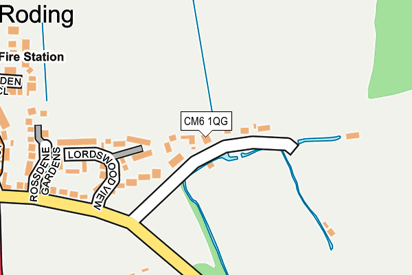 CM6 1QG map - OS OpenMap – Local (Ordnance Survey)