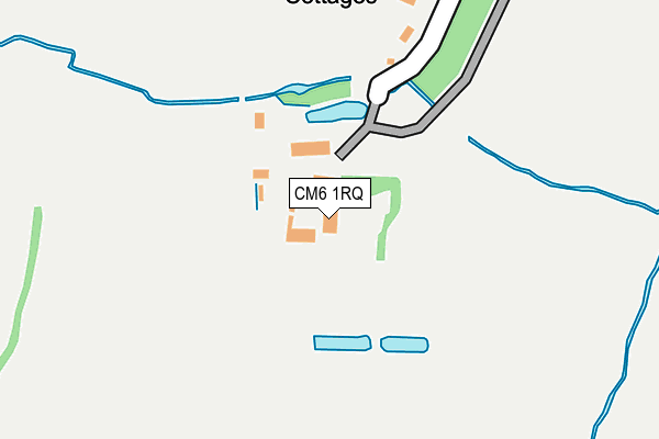 CM6 1RQ map - OS OpenMap – Local (Ordnance Survey)