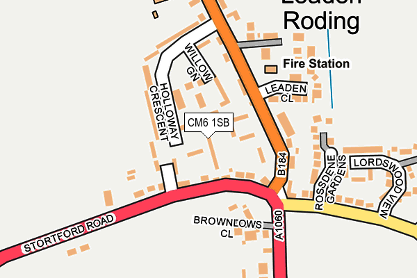 CM6 1SB map - OS OpenMap – Local (Ordnance Survey)