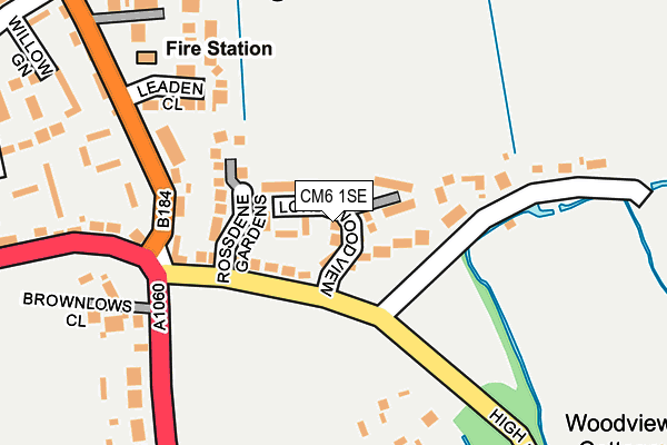 CM6 1SE map - OS OpenMap – Local (Ordnance Survey)