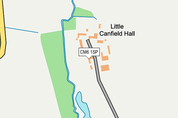 CM6 1SP map - OS OpenMap – Local (Ordnance Survey)
