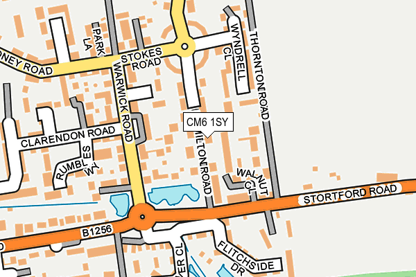CM6 1SY map - OS OpenMap – Local (Ordnance Survey)