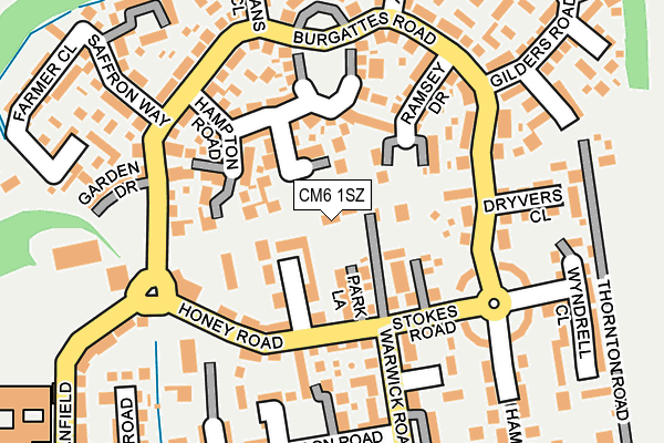 CM6 1SZ map - OS OpenMap – Local (Ordnance Survey)