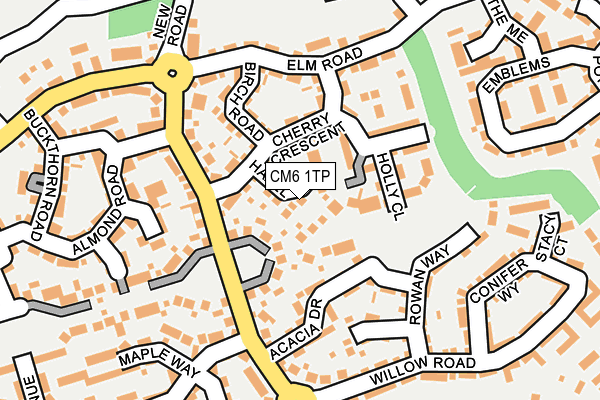 CM6 1TP map - OS OpenMap – Local (Ordnance Survey)