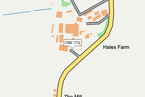 CM6 1TQ map - OS OpenMap – Local (Ordnance Survey)