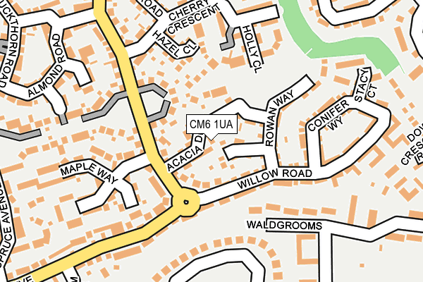 CM6 1UA map - OS OpenMap – Local (Ordnance Survey)