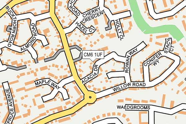 CM6 1UF map - OS OpenMap – Local (Ordnance Survey)