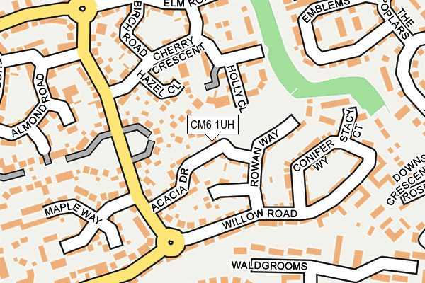 CM6 1UH map - OS OpenMap – Local (Ordnance Survey)