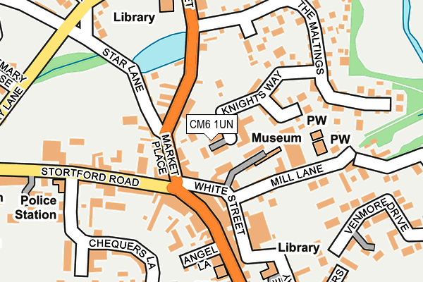 CM6 1UN map - OS OpenMap – Local (Ordnance Survey)
