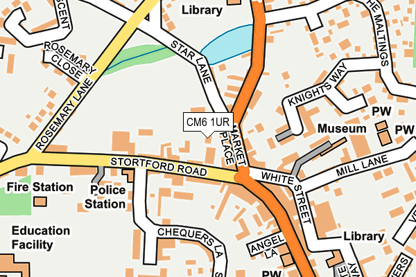 CM6 1UR map - OS OpenMap – Local (Ordnance Survey)