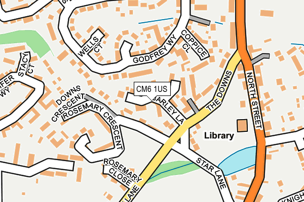 CM6 1US map - OS OpenMap – Local (Ordnance Survey)