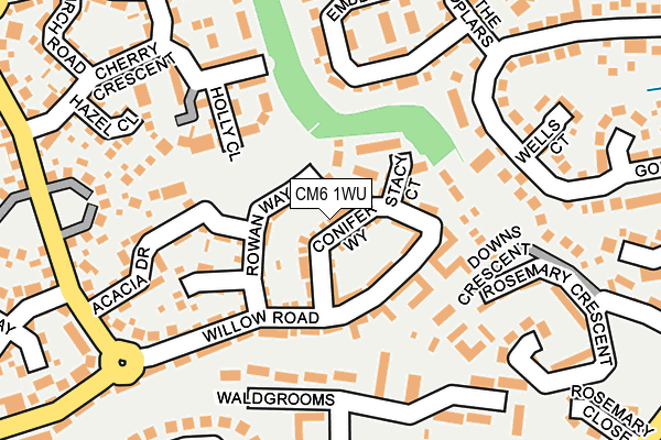 CM6 1WU map - OS OpenMap – Local (Ordnance Survey)