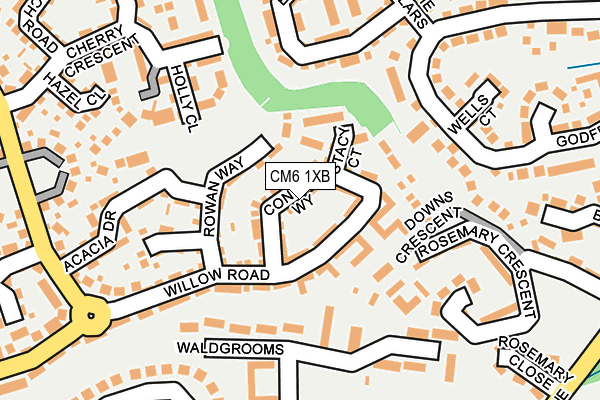 CM6 1XB map - OS OpenMap – Local (Ordnance Survey)